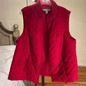 Croft & Barrow Red Quilted Vest